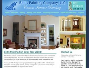 Bells Painting Company website by Spencer Web Design